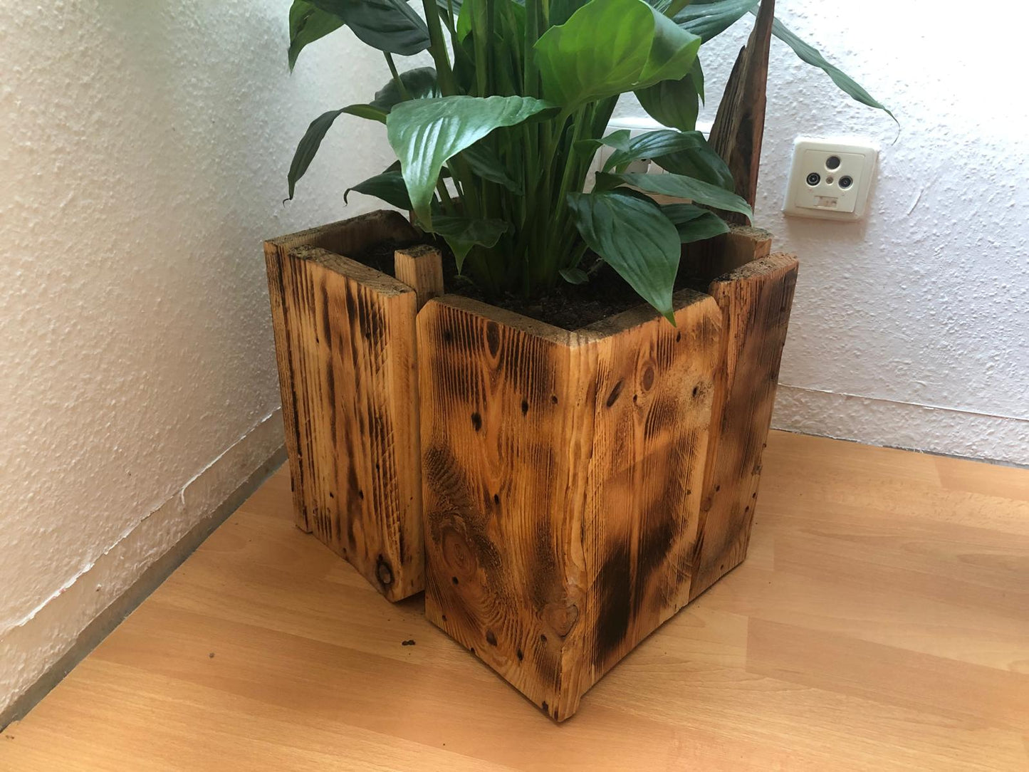 Übertopf Palettenholz rustikal – Terra