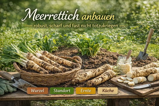 Meerrettich anbauen – robuste Wurzel mit Tipps zu Standort, Ernte und Verwendung in der Küche