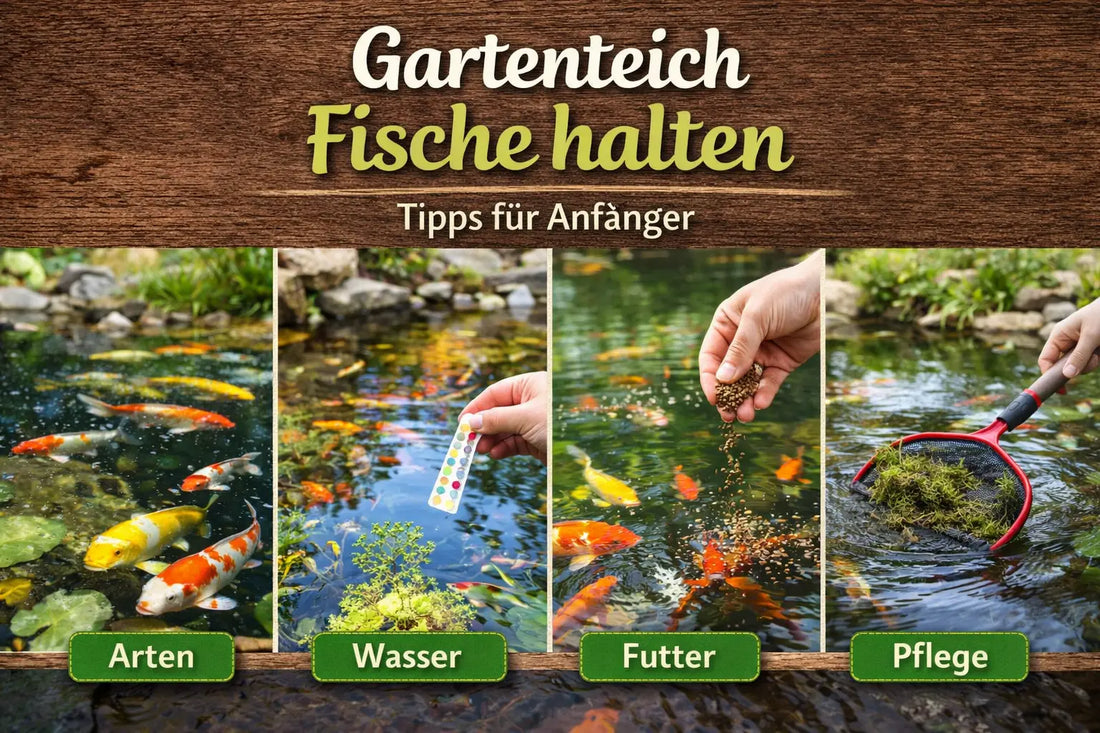 Gartenteich Fische halten – Anfängerbild mit Fischarten, Wasserqualität, Futter und Pflege für einen gesunden Gartenteich