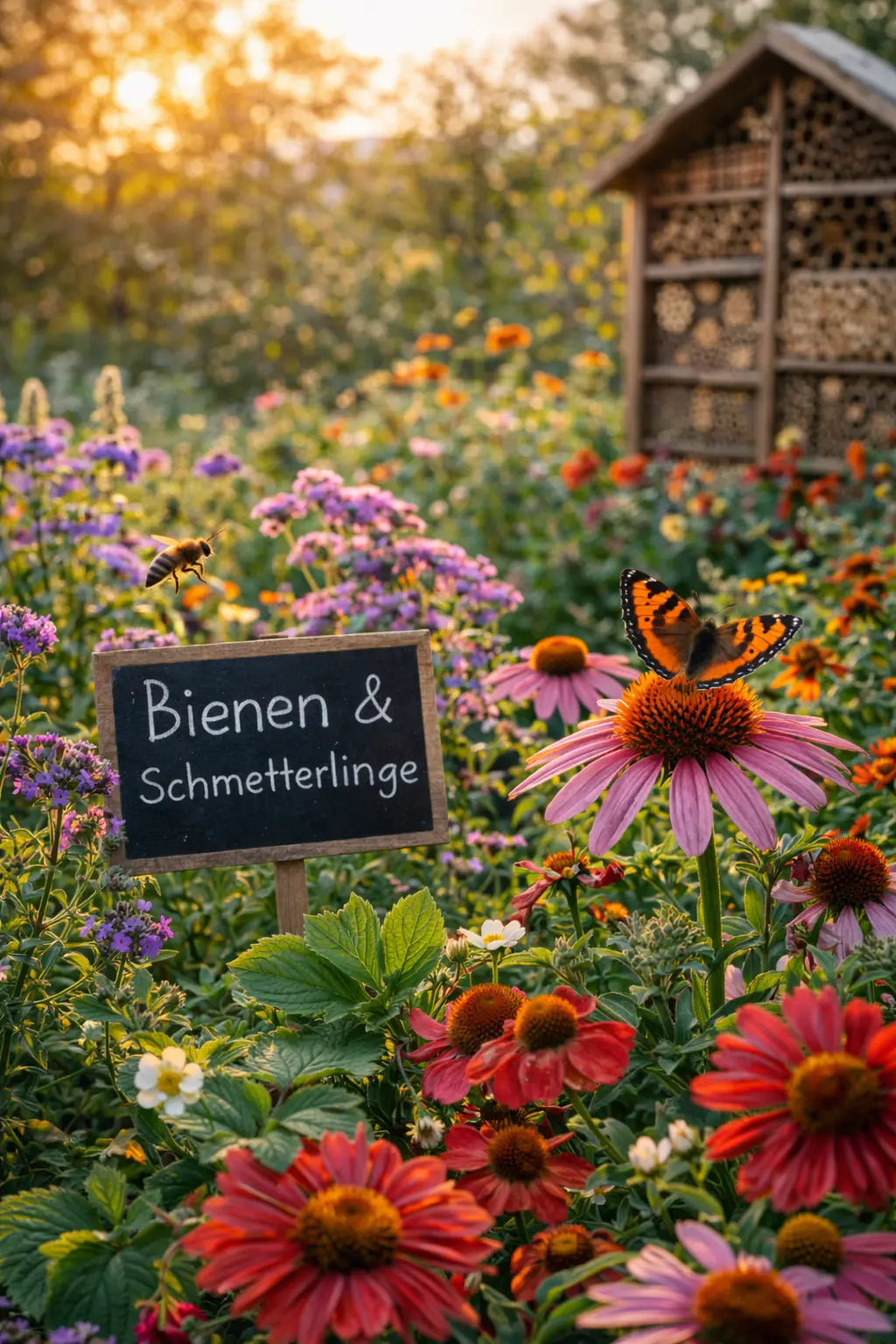Blumen für Bienen und Schmetterlinge – was im Garten wirklich hilft