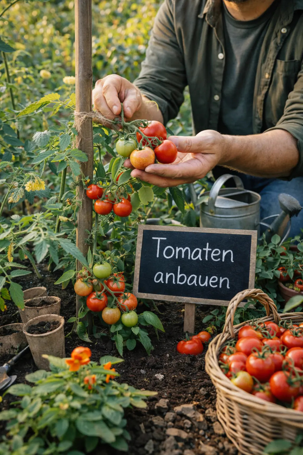 Tomaten anbauen – vom Einpflanzen bis zur Ernte