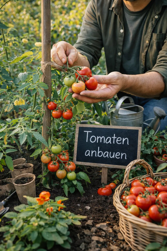 Tomaten anbauen – vom Einpflanzen bis zur Ernte