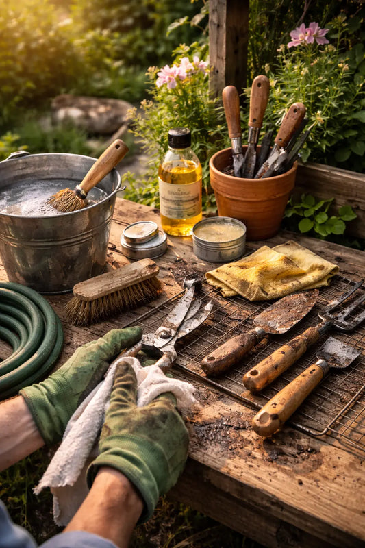 Gartenwerkzeug richtig reinigen und pflegen