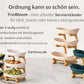Mehrstufiger Servierständer aus Bambus für Küche und Garten