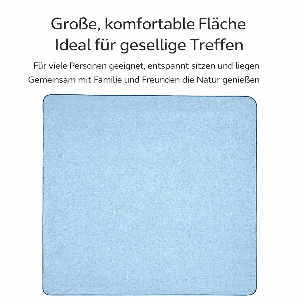 Wasserdichte Picknickdecke 200x200 cm für bis zu 6 Personen