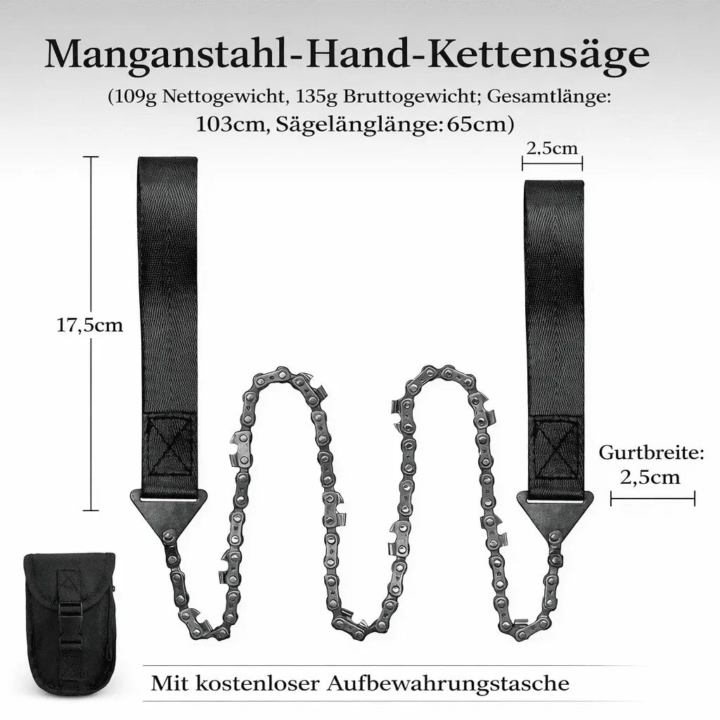 Handkettensäge für Garten und Outdoor zum Sägen von Ästen