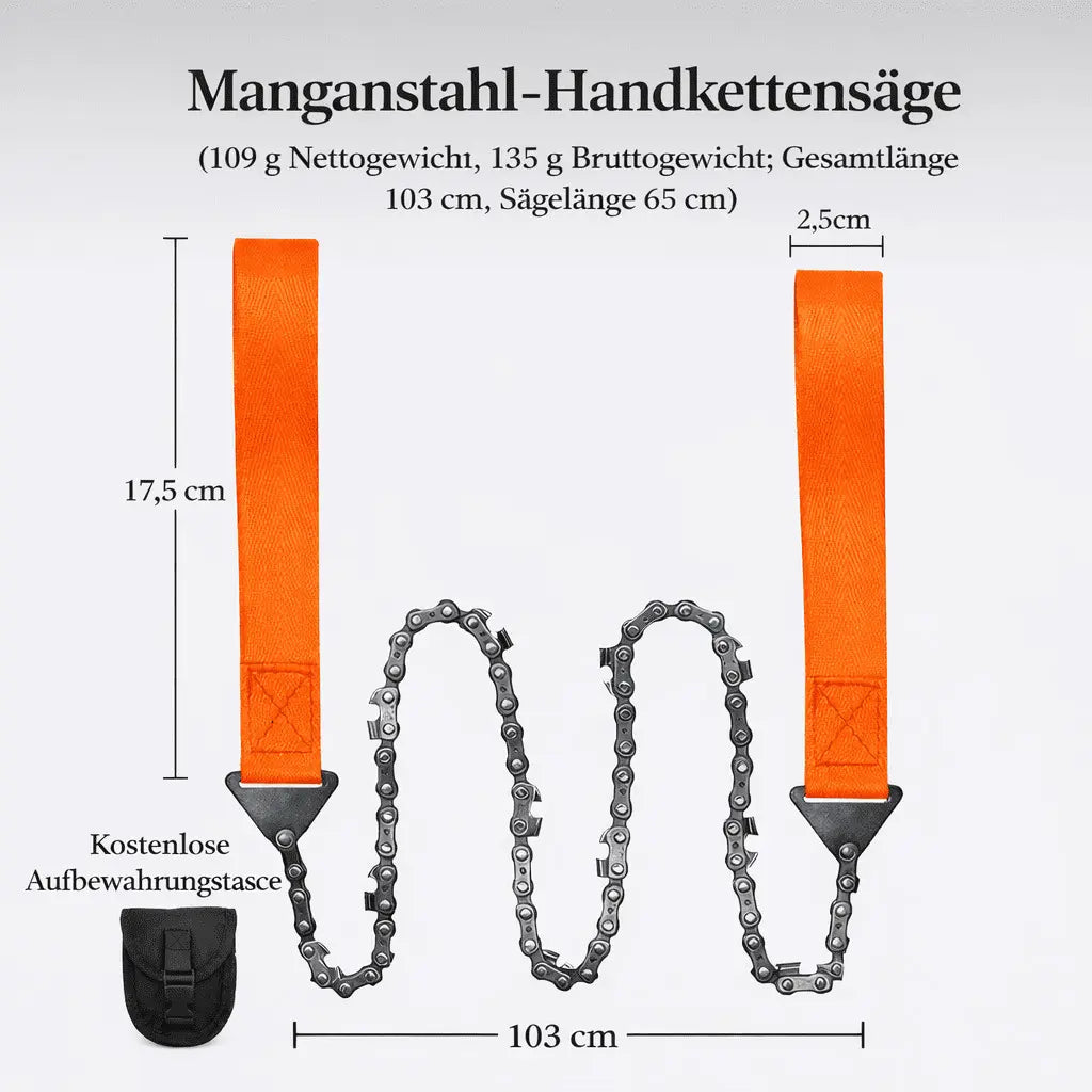 Handkettensäge für Garten und Outdoor zum Sägen von Ästen