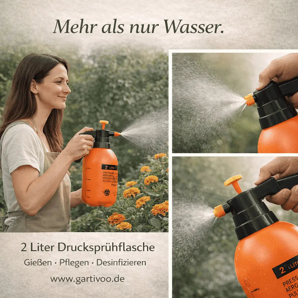 Drucksprühflasche 2 und 3 Liter für Garten Balkon und Pflanzen
