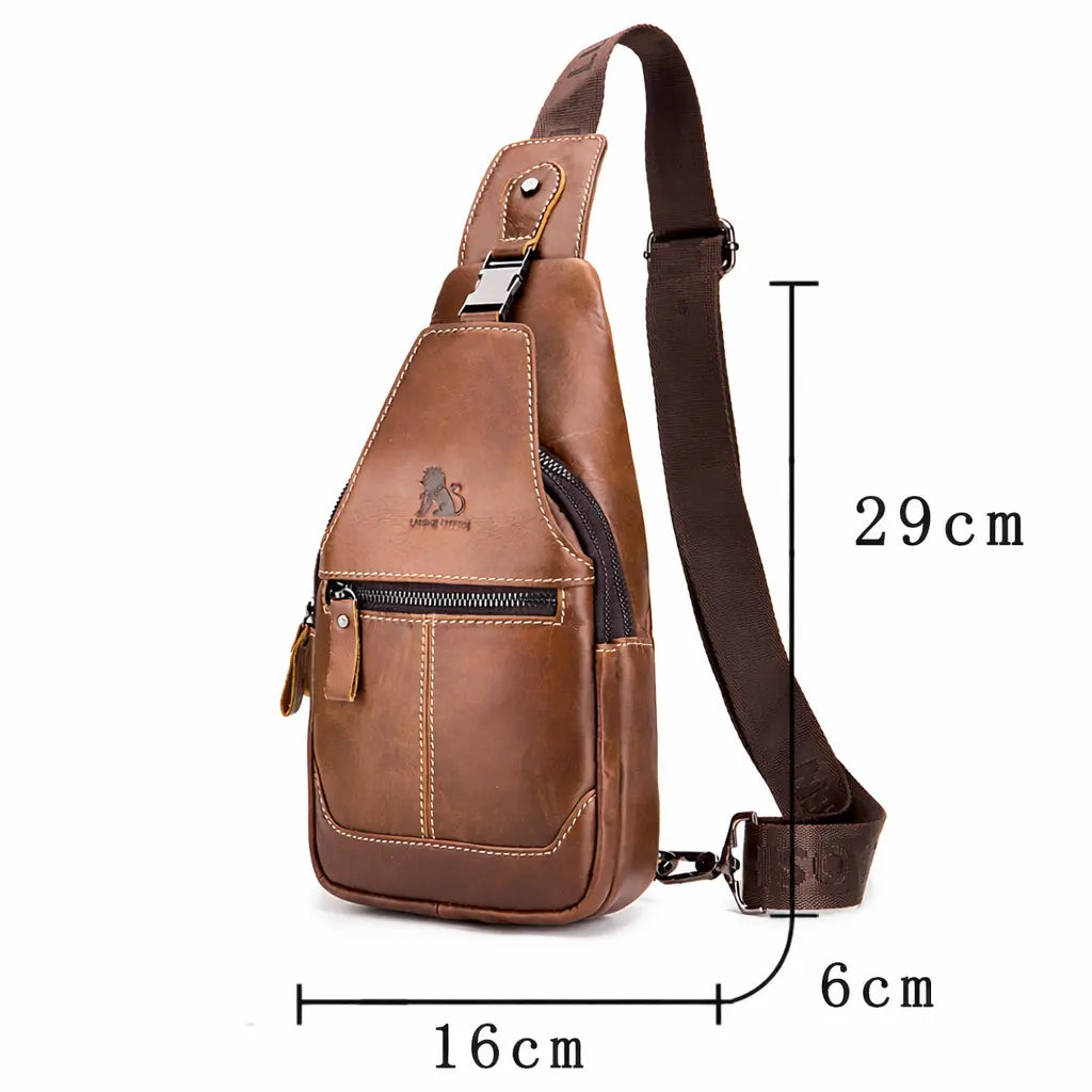 Herren Sling Bag Leder – UrbanHide