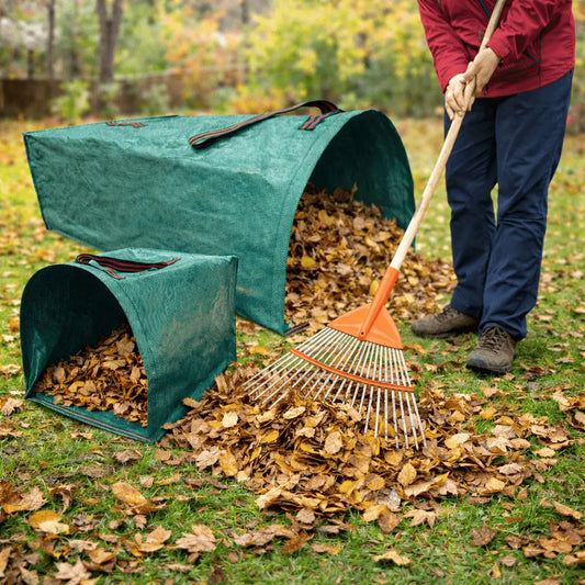 Garten Laubsack 200 Liter mit Schaufelform für schnelles Befüllen