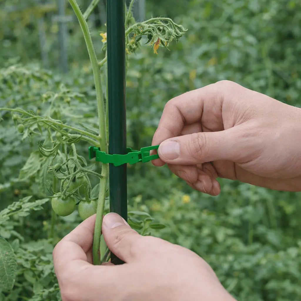 Wiederverwendbare Pflanzenbinder 13 cm für Tomaten und Stauden