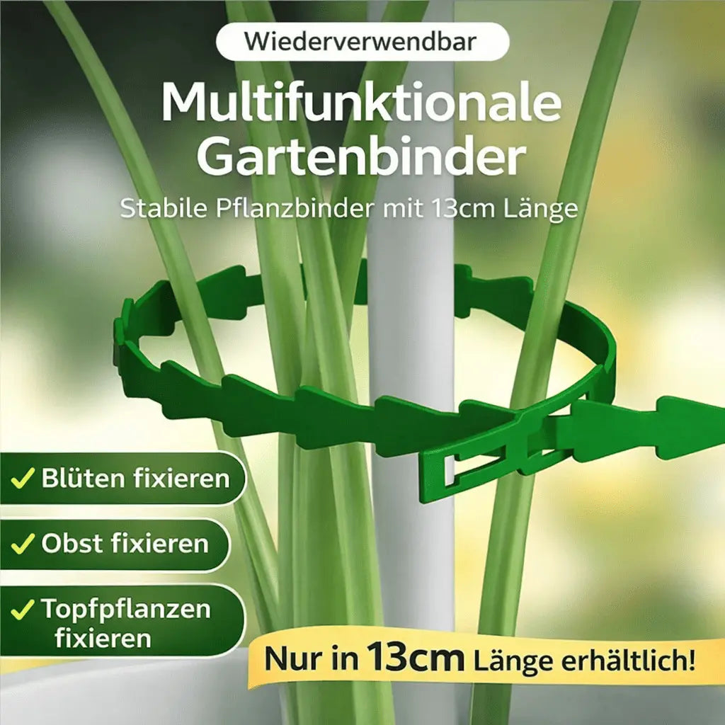 Wiederverwendbare Pflanzenbinder 13 cm für Tomaten und Stauden