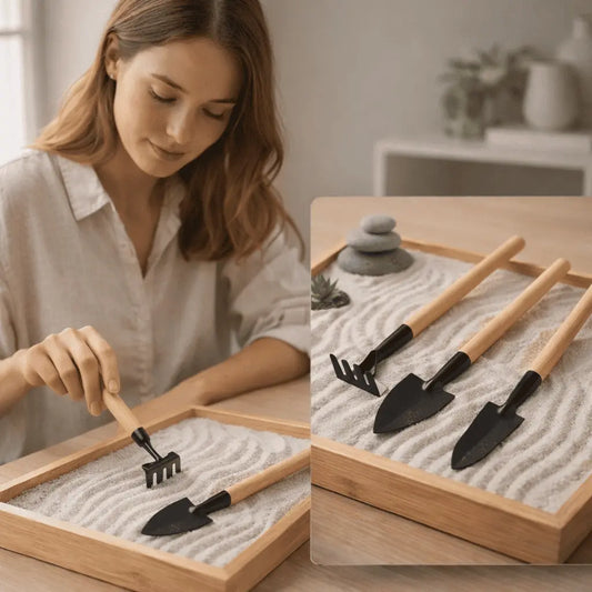 Mini Gartenset 3-teilig für Balkon Beet und Hochbeet