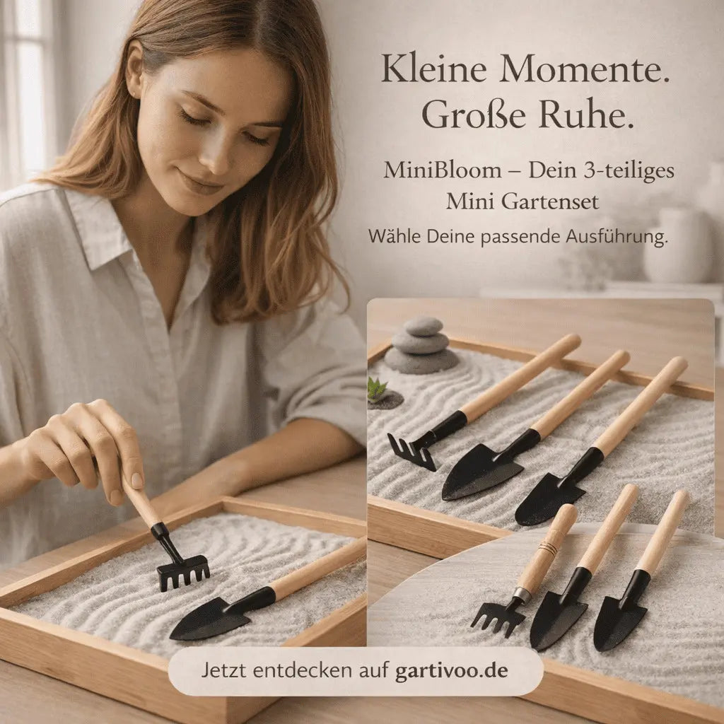 Mini Gartenset 3-teilig für Balkon Beet und Hochbeet