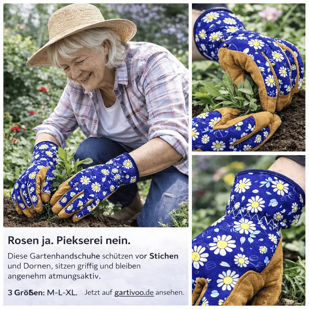 Gartenhandschuhe stichfest atmungsaktiv für Dornen und Gartenarbeit