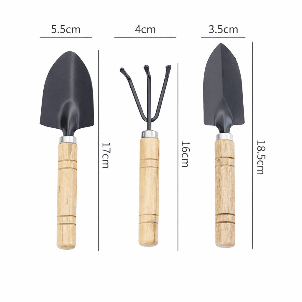 Mini Gartenset 3-teilig für Balkon Beet und Hochbeet
