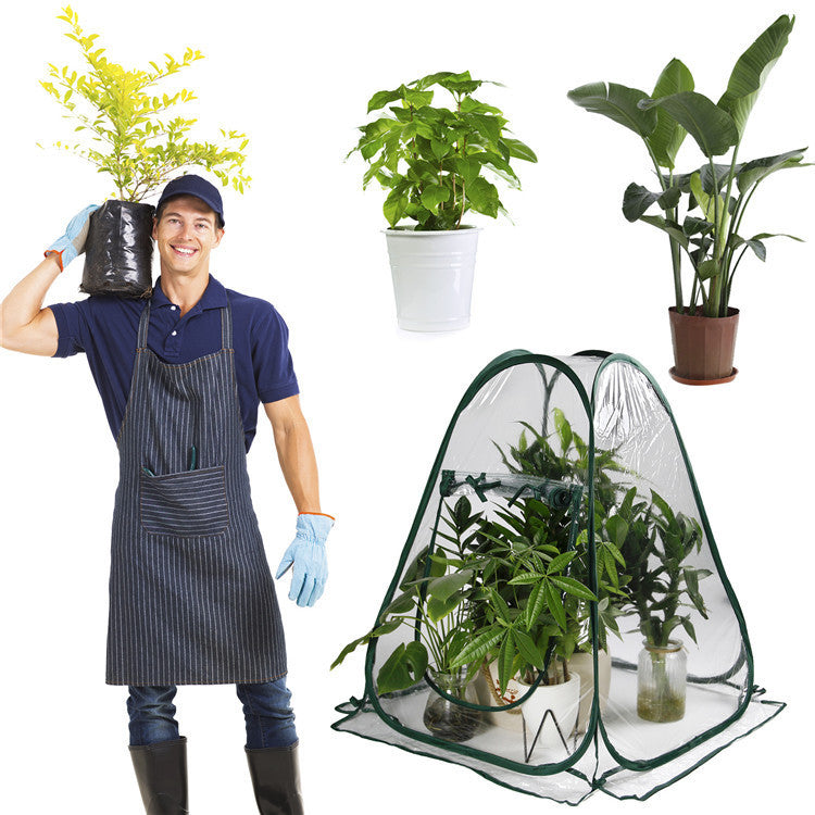Faltbares Mini Gewächshaus für Balkon und Garten mit Reißverschluss
