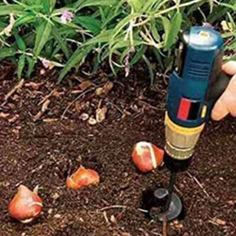 Pflanzbohrer für gleichmäßiges Einsetzen von Zwiebeln und Setzlingen