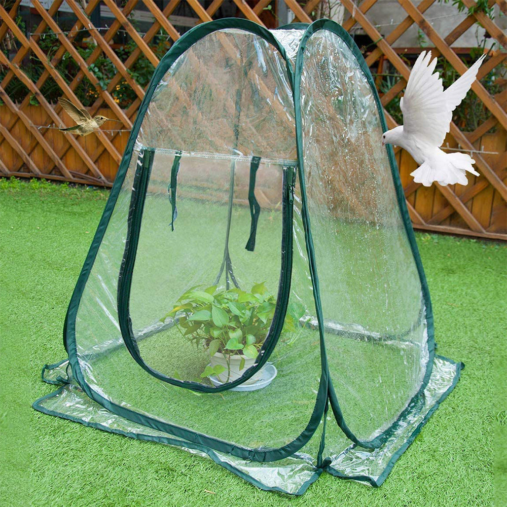 Faltbares Mini Gewächshaus für Balkon und Garten mit Reißverschluss