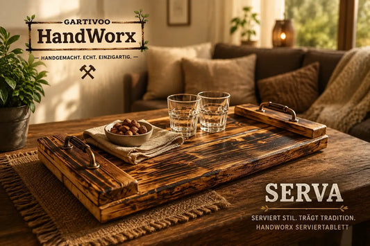 Servierbrett Palettenholz rustikal – Serva
