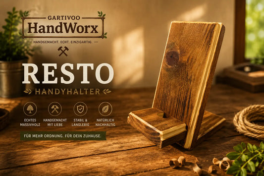 Holz Handyhalter rustikal – Resto