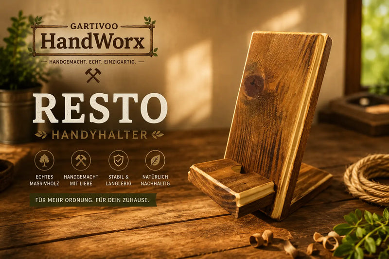 Holz Handyhalter rustikal – Resto