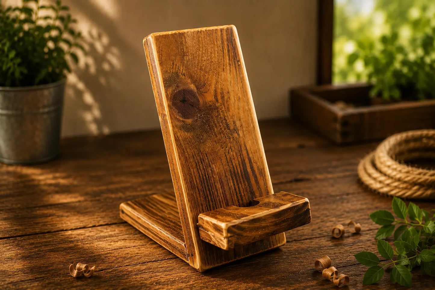 Holz Handyhalter rustikal – Resto