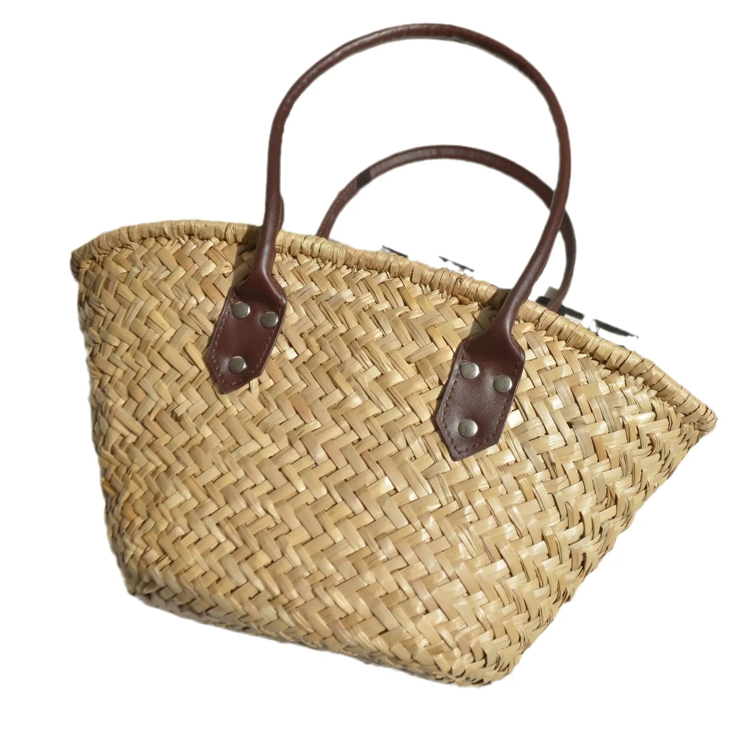Geflochtene Strohtasche Damen Marktkorb – SunWeave