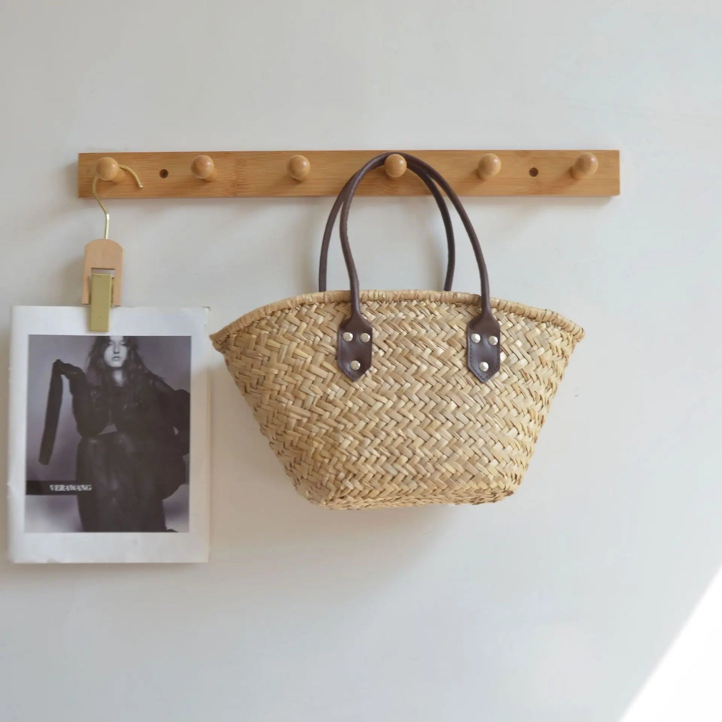 Geflochtene Strohtasche Damen Marktkorb – SunWeave