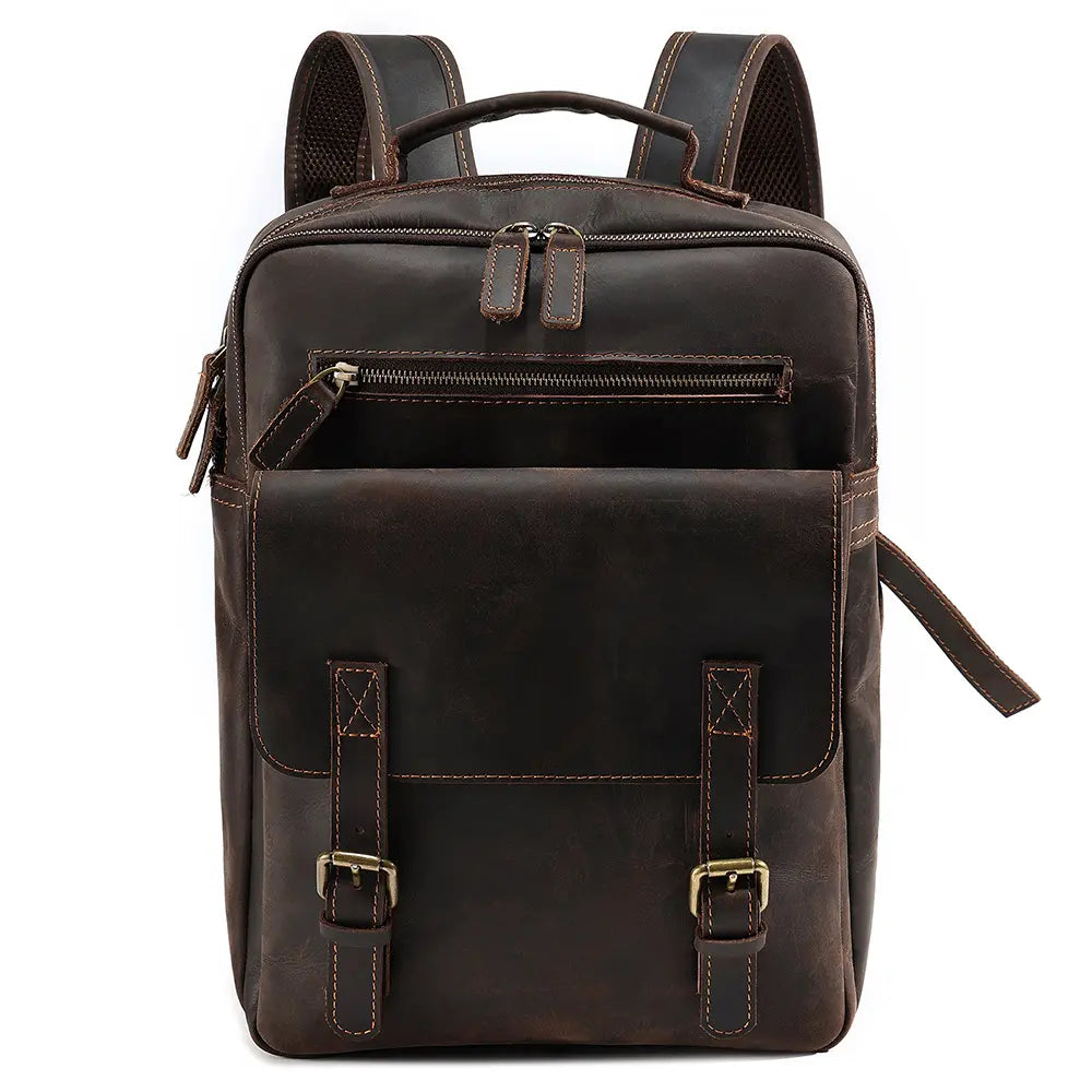 Leder Rucksack Vintage 15 Zoll – Finrok
